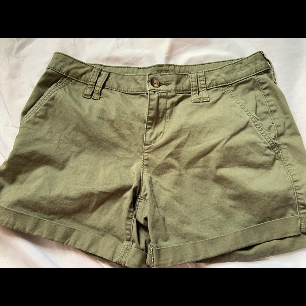 Army green shorts